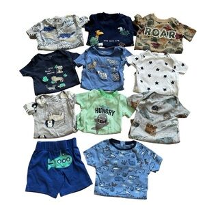 Bundle 18M Baby Boy 11PC Set Animals Bodysuits Onesie Shorts Carter’s